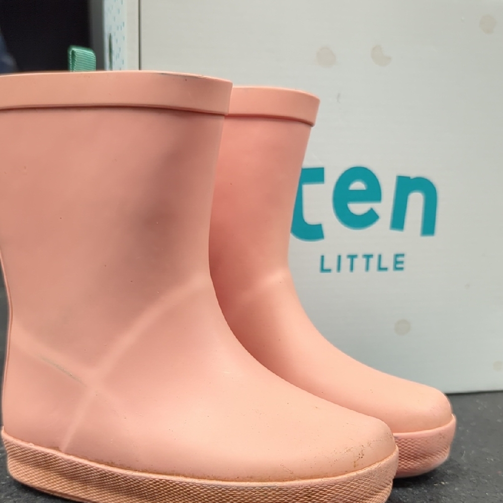Kids Pink Ten Little Rain Boots